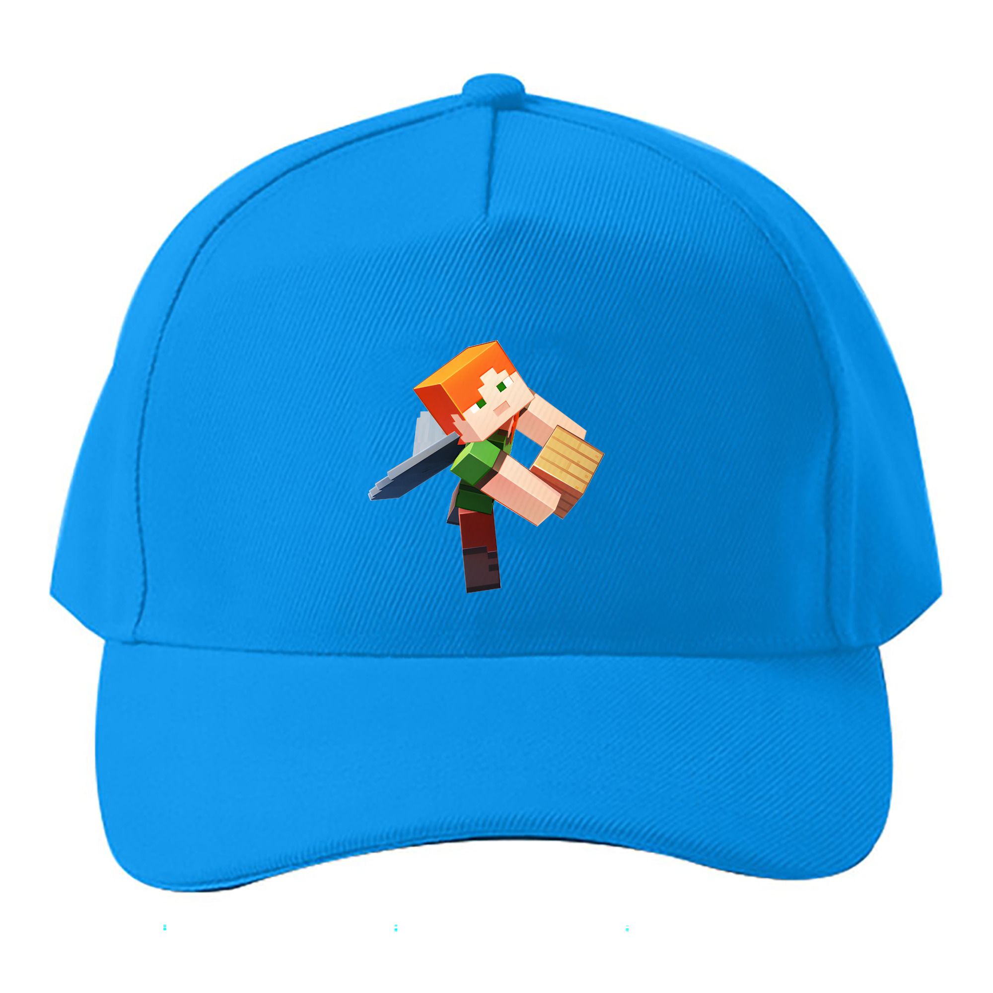 （画像用） マインクラフト ブロックの世界 Minecraft MC Block world ベースボールキャップ 綿100％ 男女兼用 帽子 スポーツ